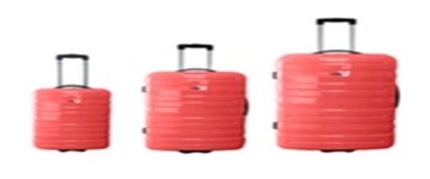 Walizki CARREFOUR Zestaw 3 walizek 51/61/70 Czerwony 3615005611440