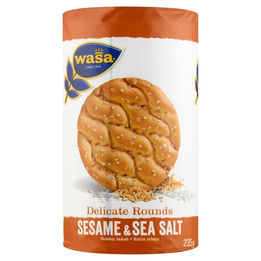 Wasa Produkt piekarniczy z mąki pszennej z sezamem i solą morską 235 g