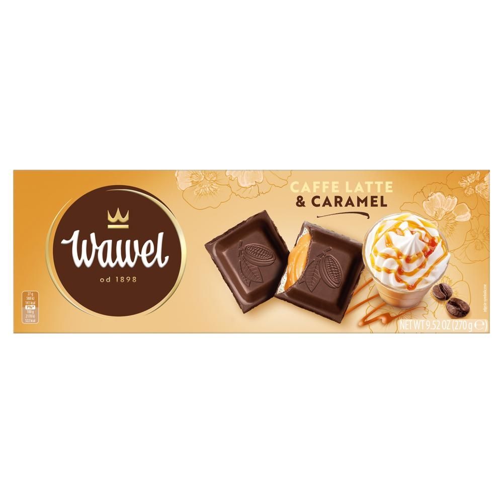 Wawel Czekolada nadziewana caffe latte z karmelem 270 g