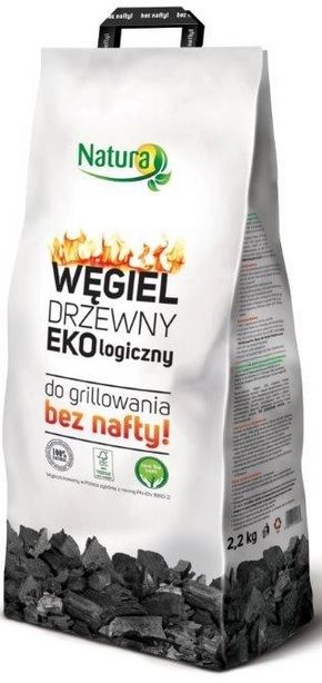 Węgiel NATURA Węgiel drzewny ekologiczny 2.2 kg 5901761100525