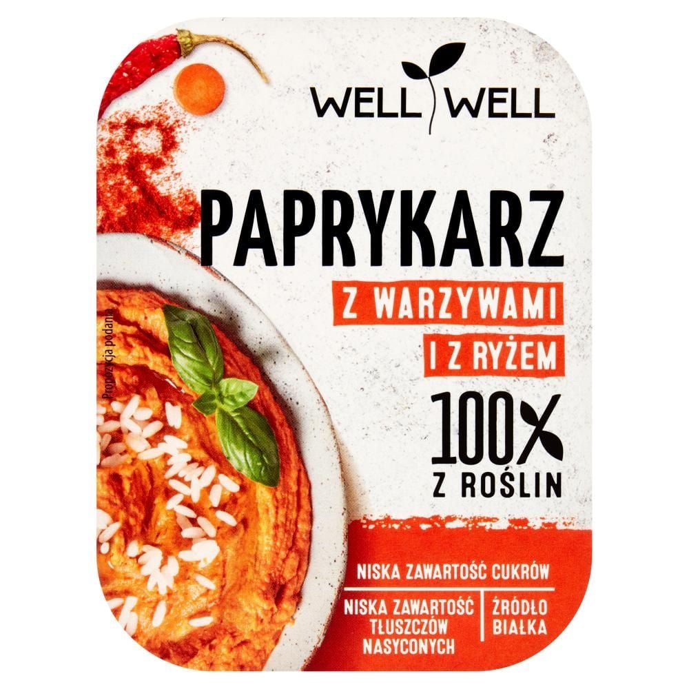 Well Well Paprykarz z warzywami i z ryżem 115 g