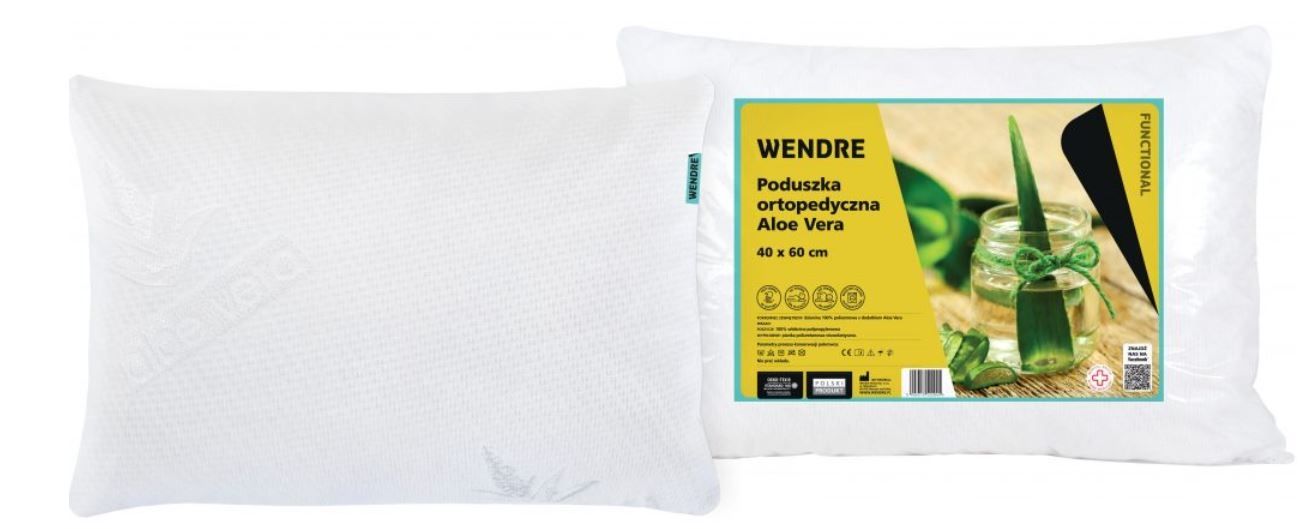Wendre Aloe Vera Poduszka ortopedyczna 40 x 60