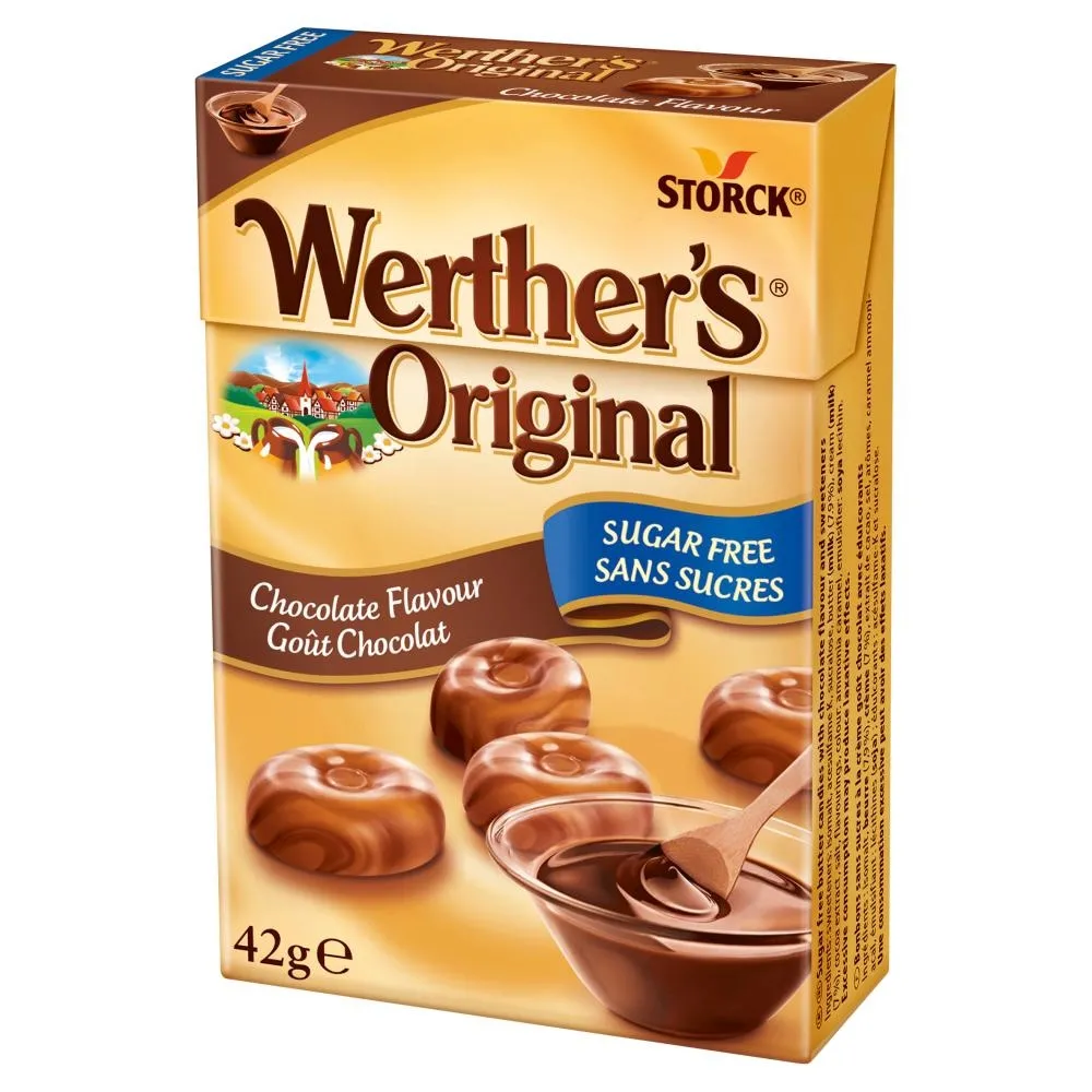 Werther's Original Cukierki śmietankowe o smaku czekoladowym 42 g