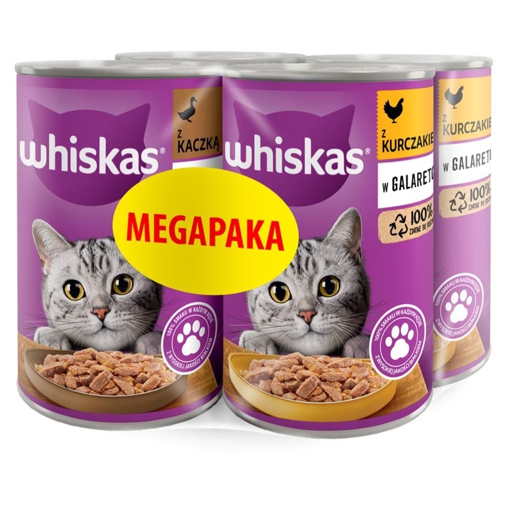 Whiskas Mokra karma dla kotów w galaretce 4 x 400 g