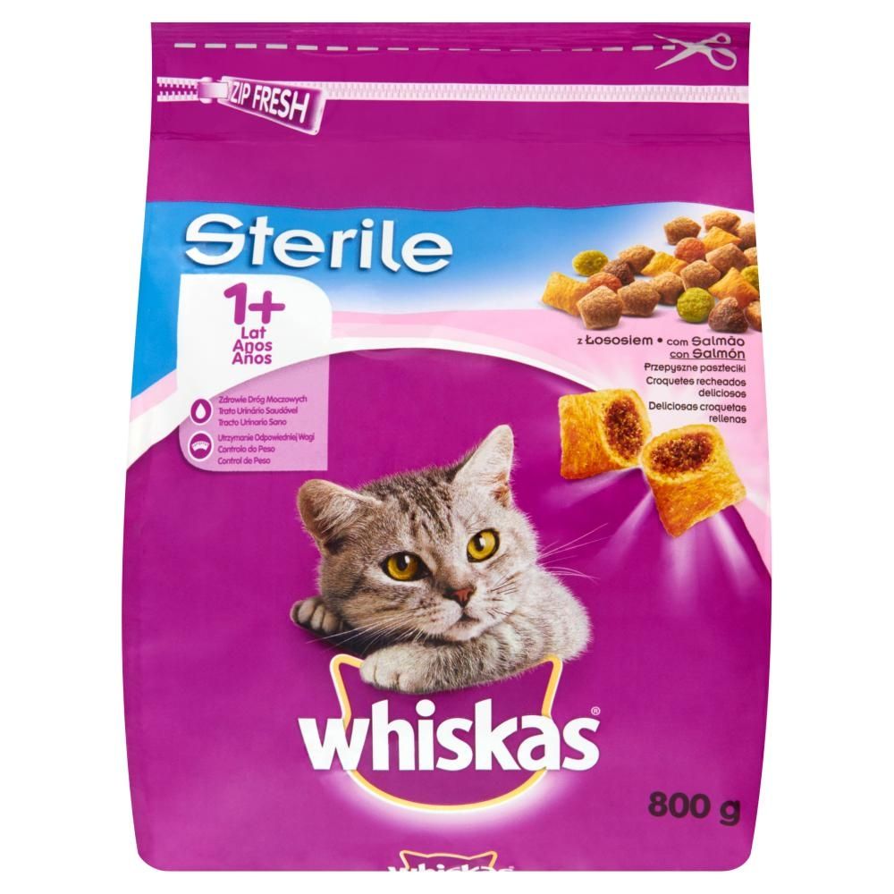 KARMA SK WHISKAS 800g STERILE LOSOS