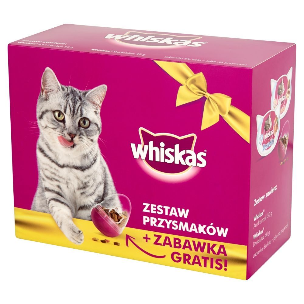 Whiskas Zestaw przysmaków + Zabawka Karma uzupełniająca