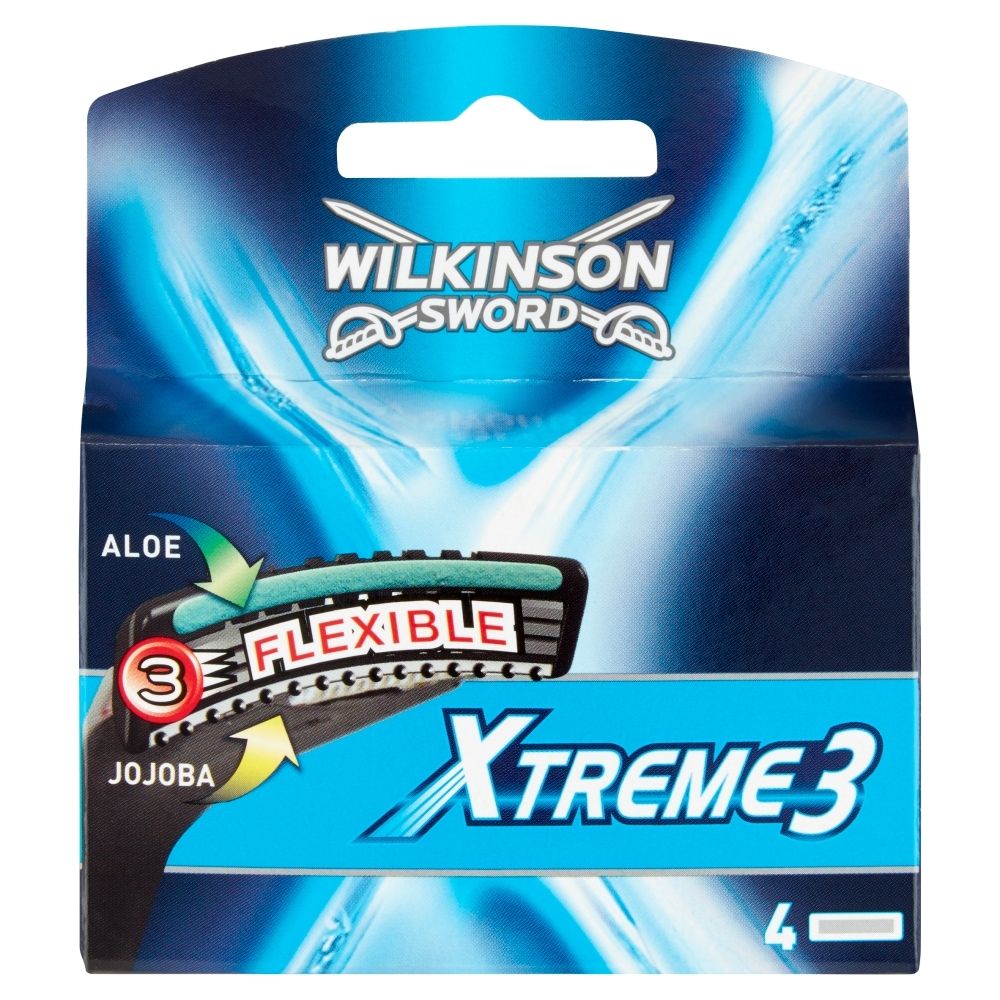 Wilkinson Sword Xtreme3 Zapasowe ostrza do maszynki do golenia dla mężczyzn 4 sztuki