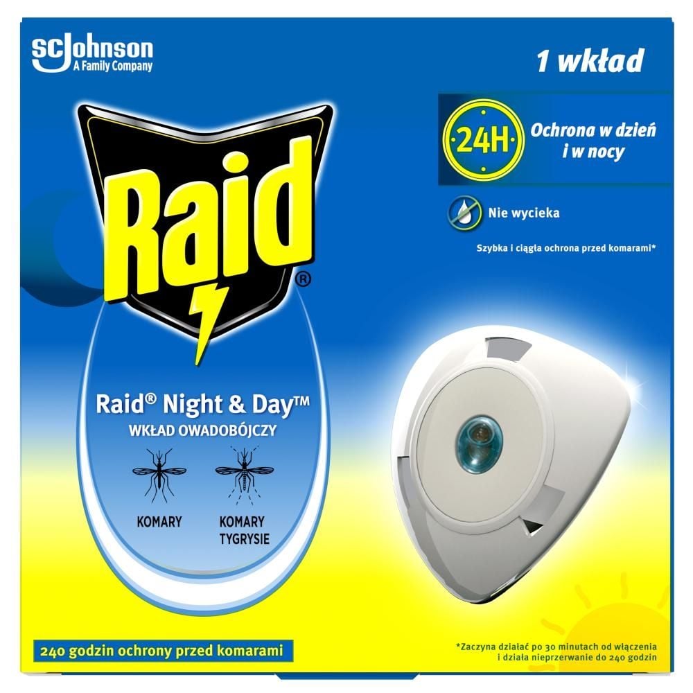 Raid Night & Day Wkład owadobójczy 2,29 g