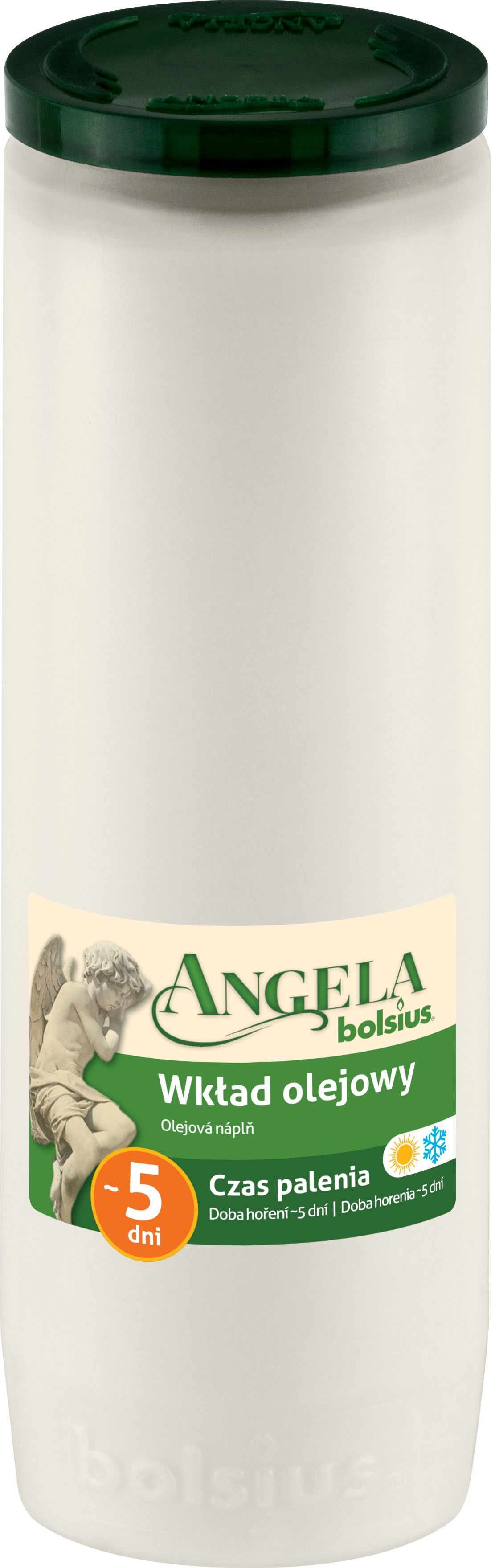 Bolsius Angela Wkład do zniczy olejowy 120 h