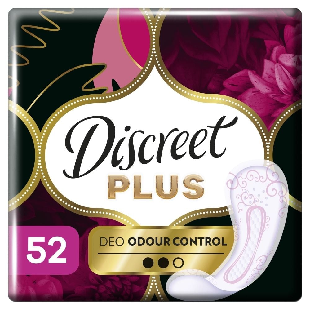 Wkładki higieniczne Discreet Protective Odour Control Plus x52
