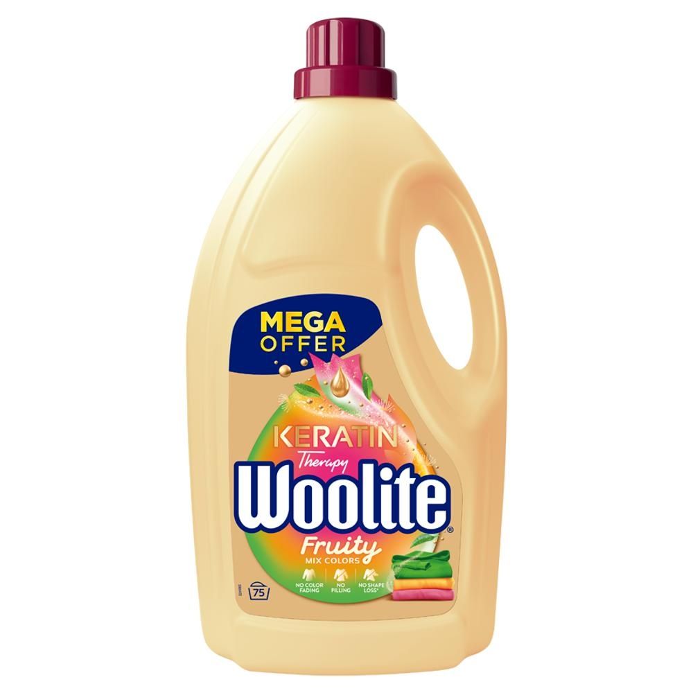 Woolite Keratin Therapy Płyn do prania do kolorów o zapachu fruity 4,5 l (75 prań)
