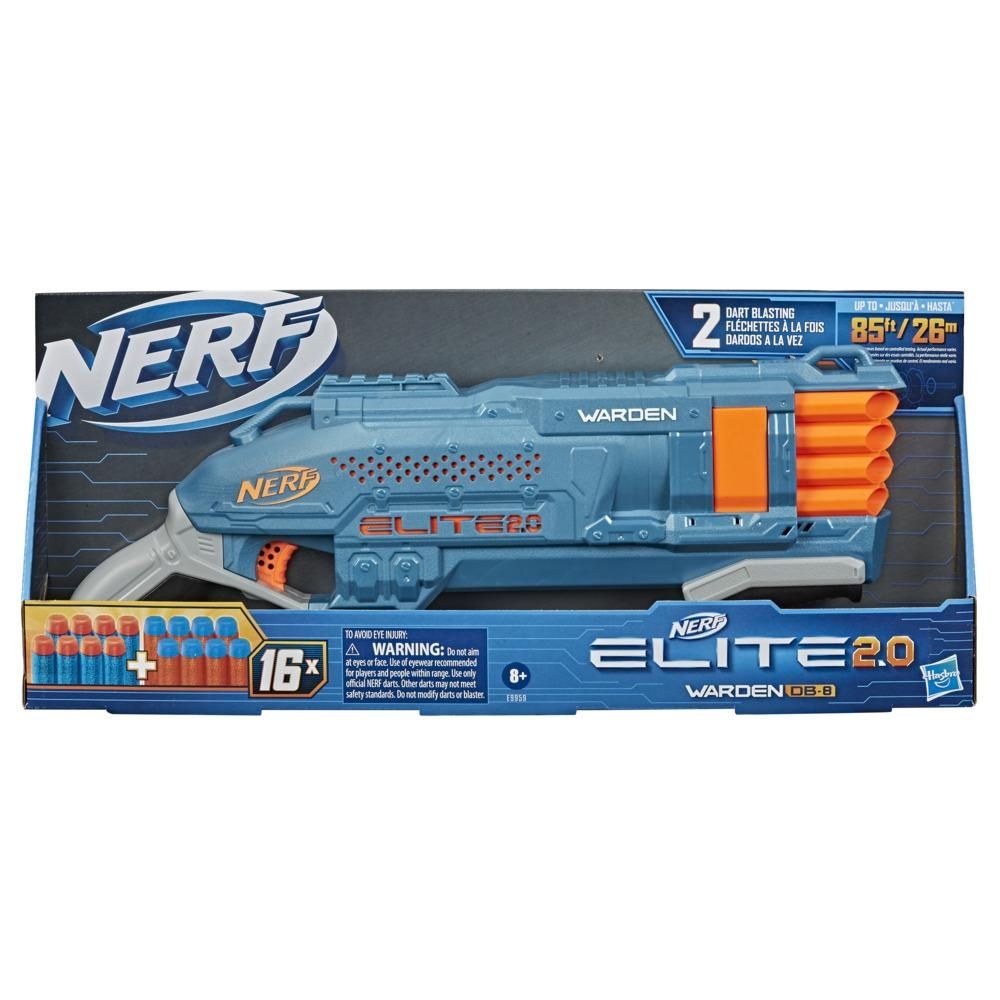 Wyrzutnia Nerf Elite 2.0 Warden DB-8, 16 strzałek E9959