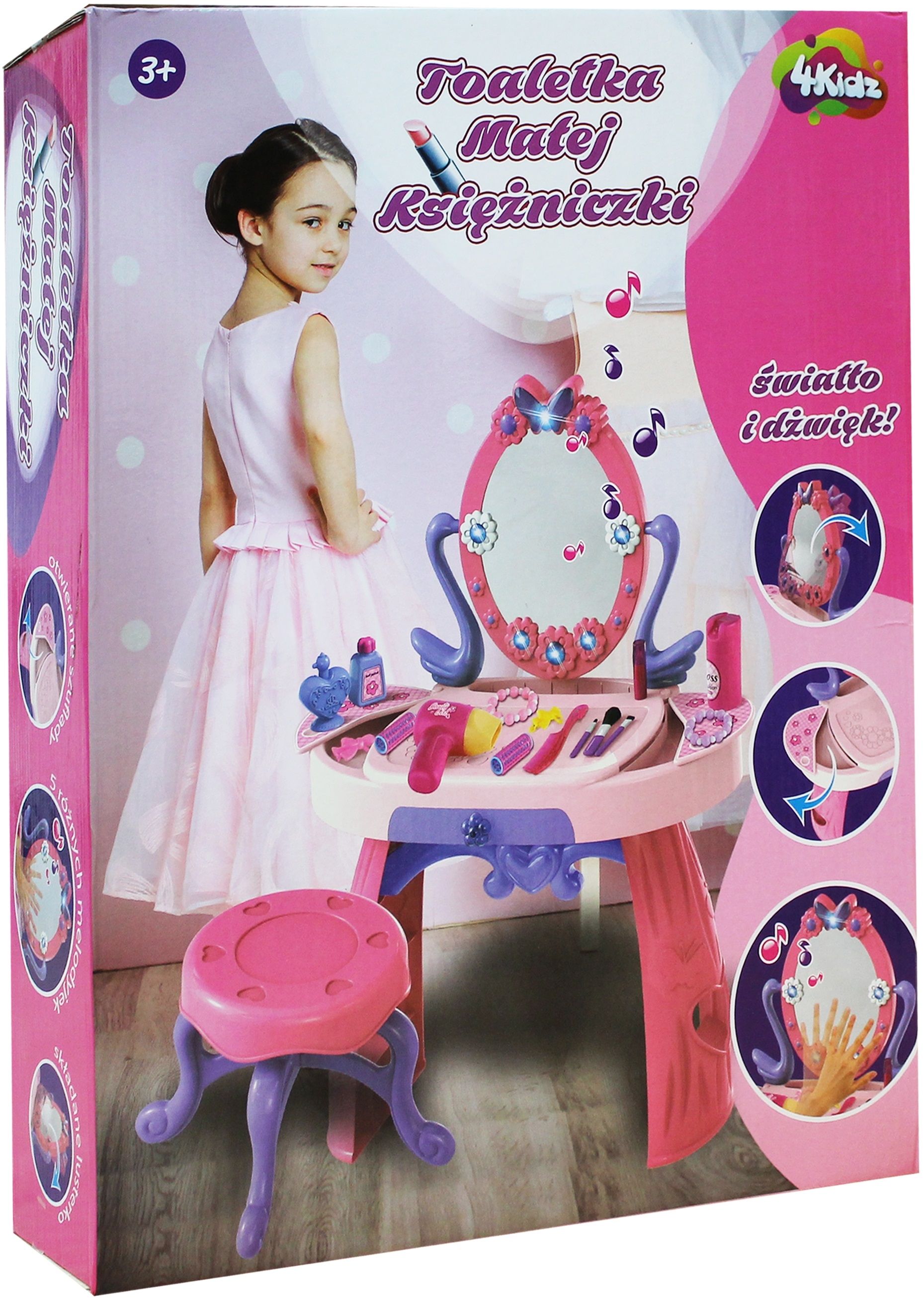 4KIDZ Zabawka Toaletka małej księżniczki