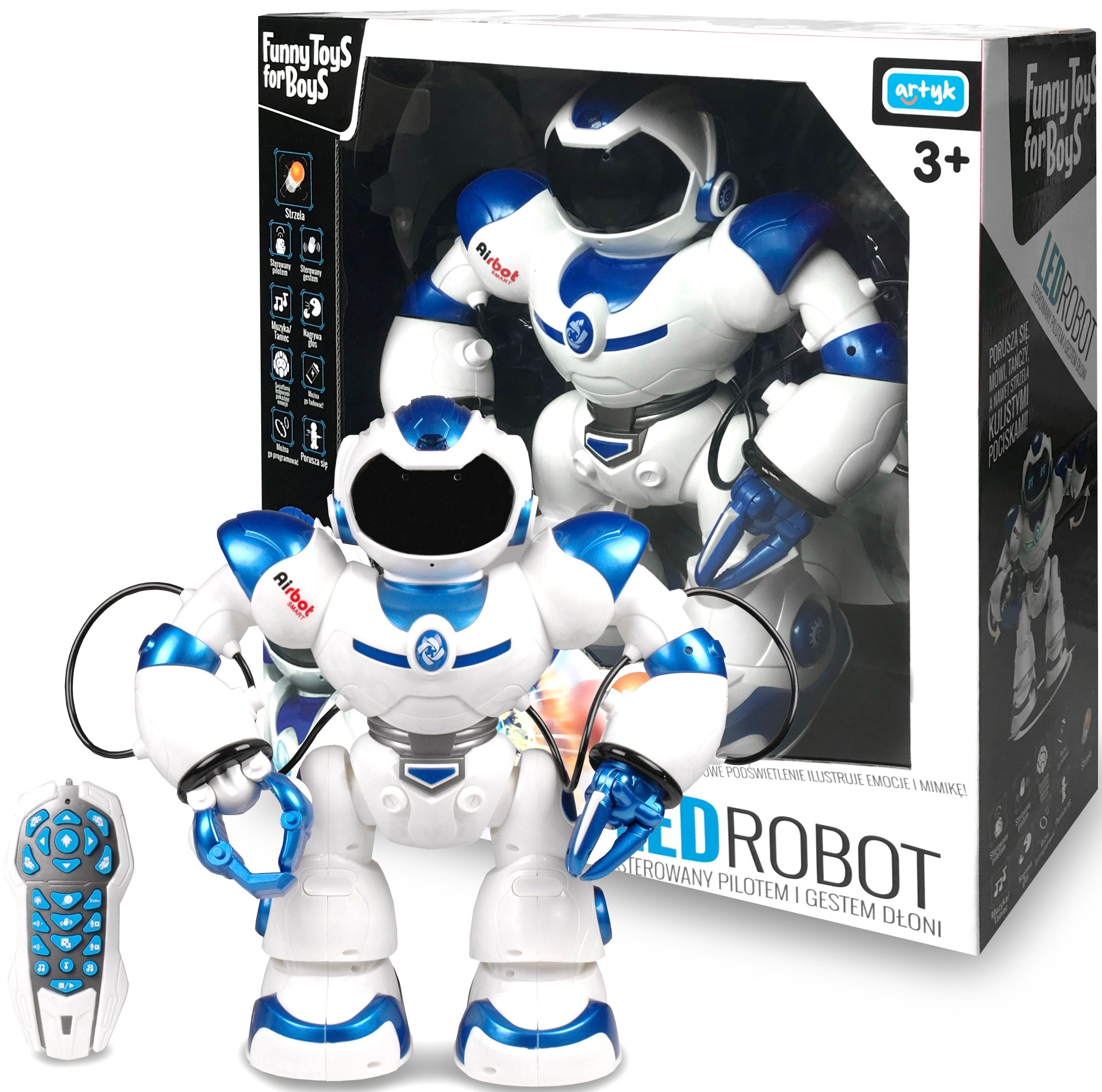 Robot Zabawka Dla 3 Latka Zabawka ARTYK LED Robot - Zakupy online z dostawą do domu - Carrefour.pl