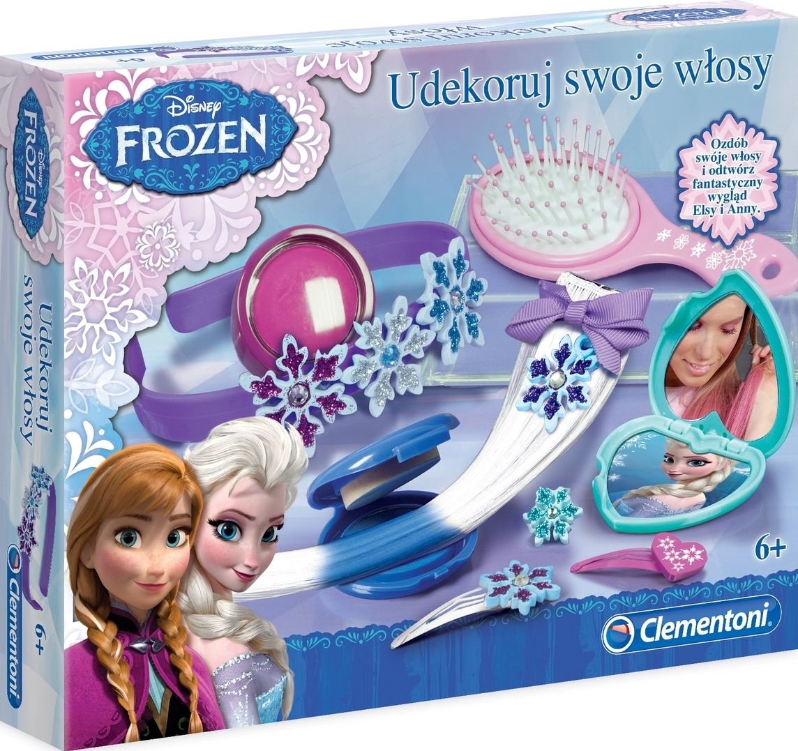Zabawka CLEMENTONI Frozen- Udekoruj Swoje Włosy