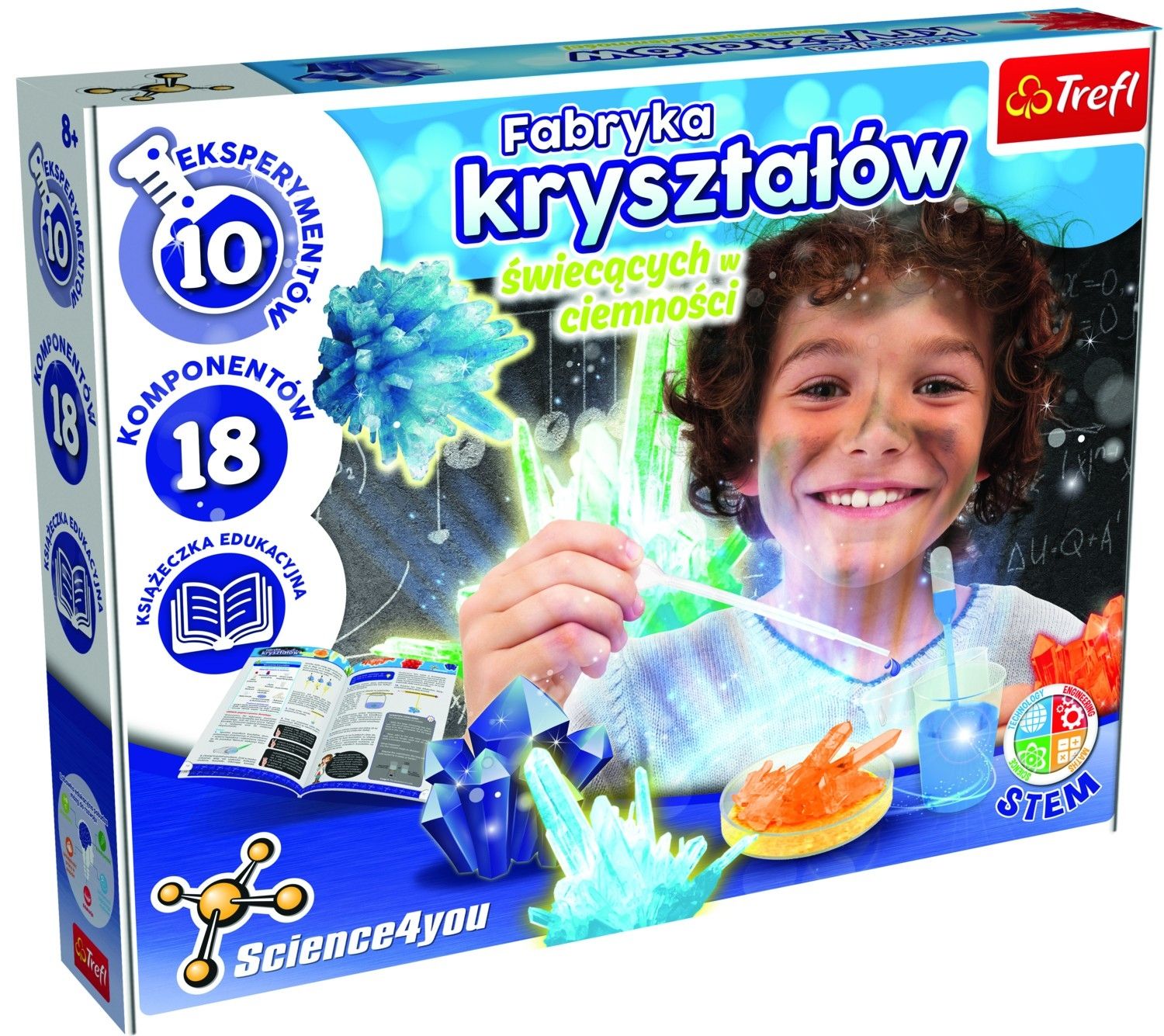 Zabawka TREFL Science4You Fabryka Kryształów świecących w ciemności - L