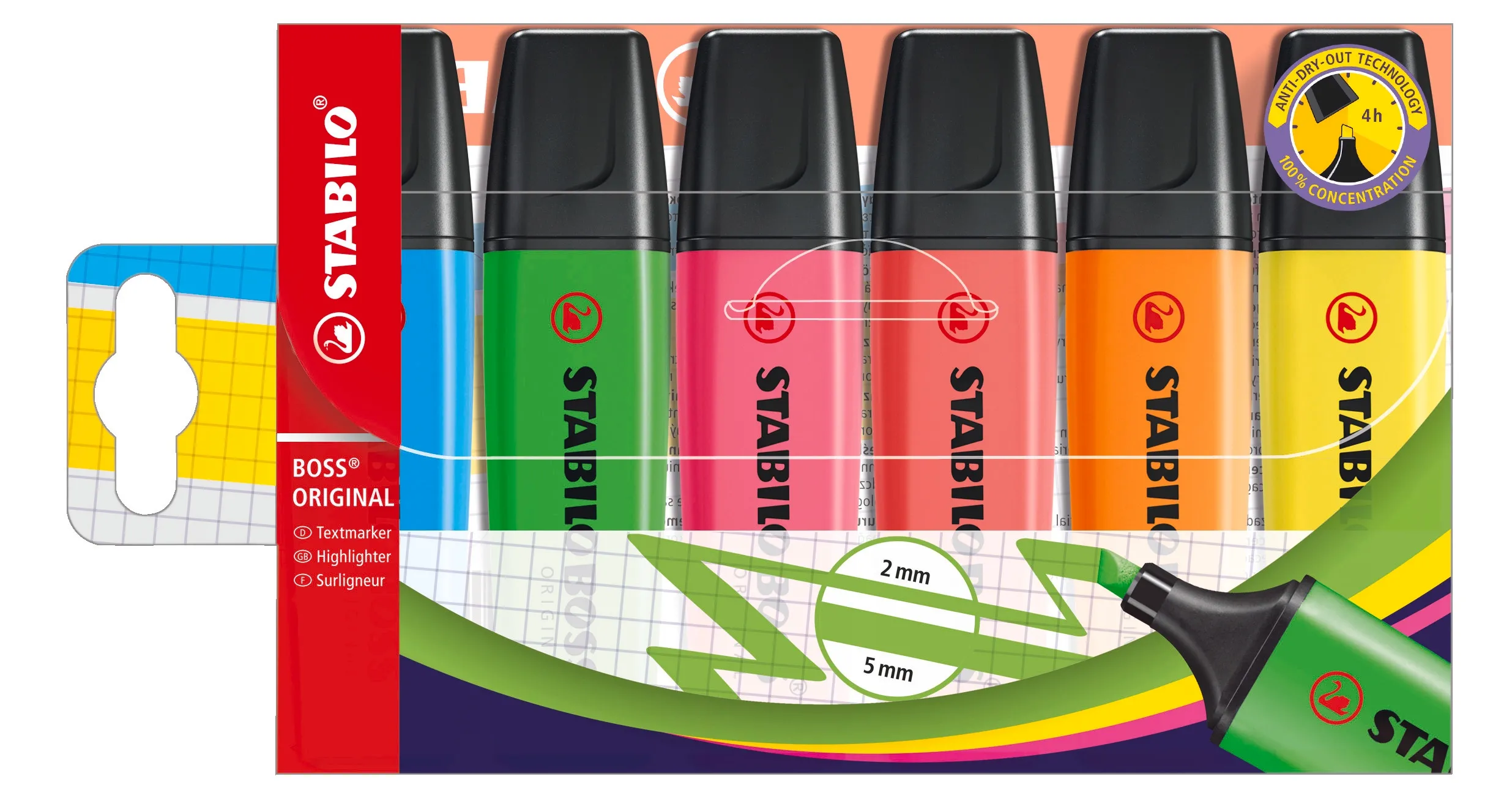 Zakreślacz STABILO BOSS ORIGINAL etui 6 szt.