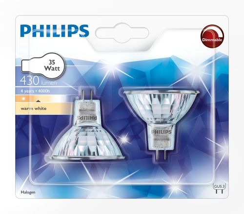 PHILIPS Żarówka Halogenowa 35W GU5,3 12V Ciepła biel