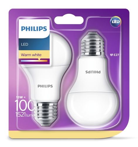 Żarówka Led PHILIPS E27 13W_100W 2 szt