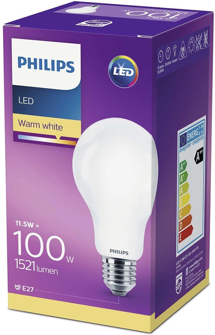 Żarówka PHILIPS 11.5W E27 220 - 240V