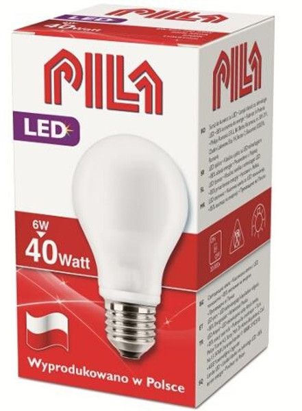 Żarówka PILA LED 6 W (40 W) E27 8718696454046