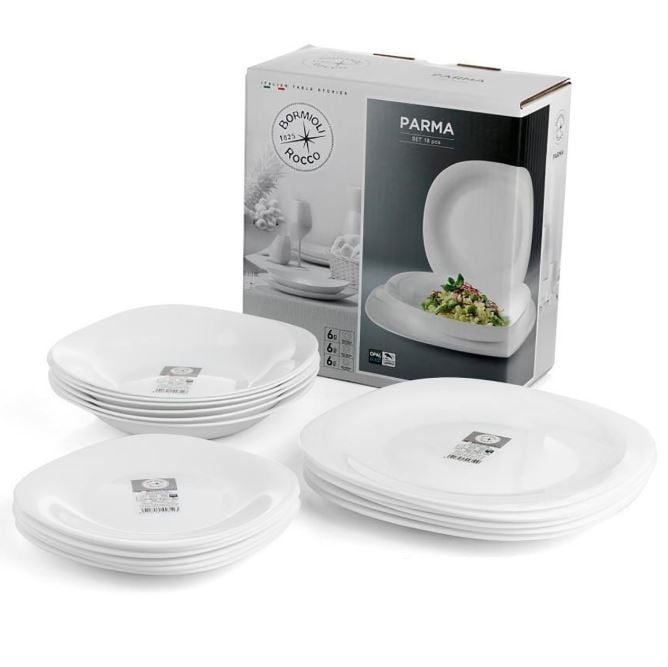 Komplet obiadowy Bormioli Rocco Parma 18 elementów