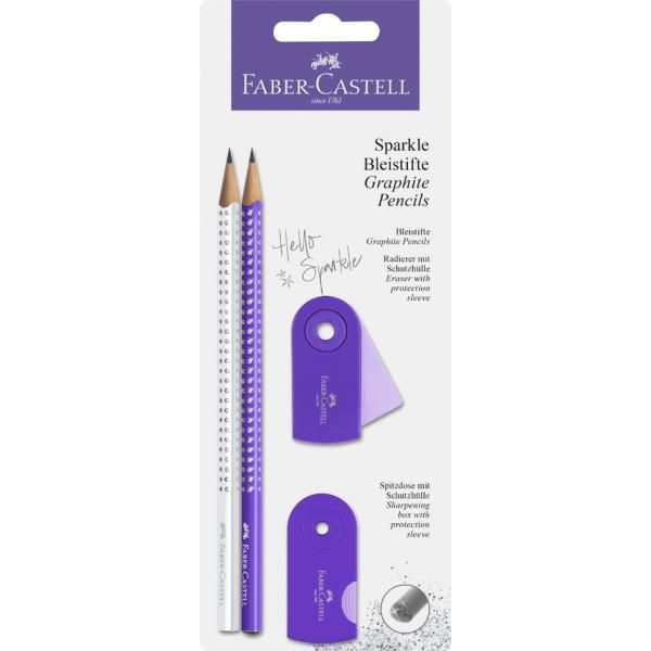 Zestaw Amex Sparkle Pearly&Sleeve Faber-Castell