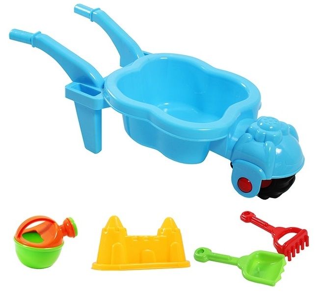 Zestaw do piaskownicy TOBI TOYS Taczka dziecięca z akcesoriami