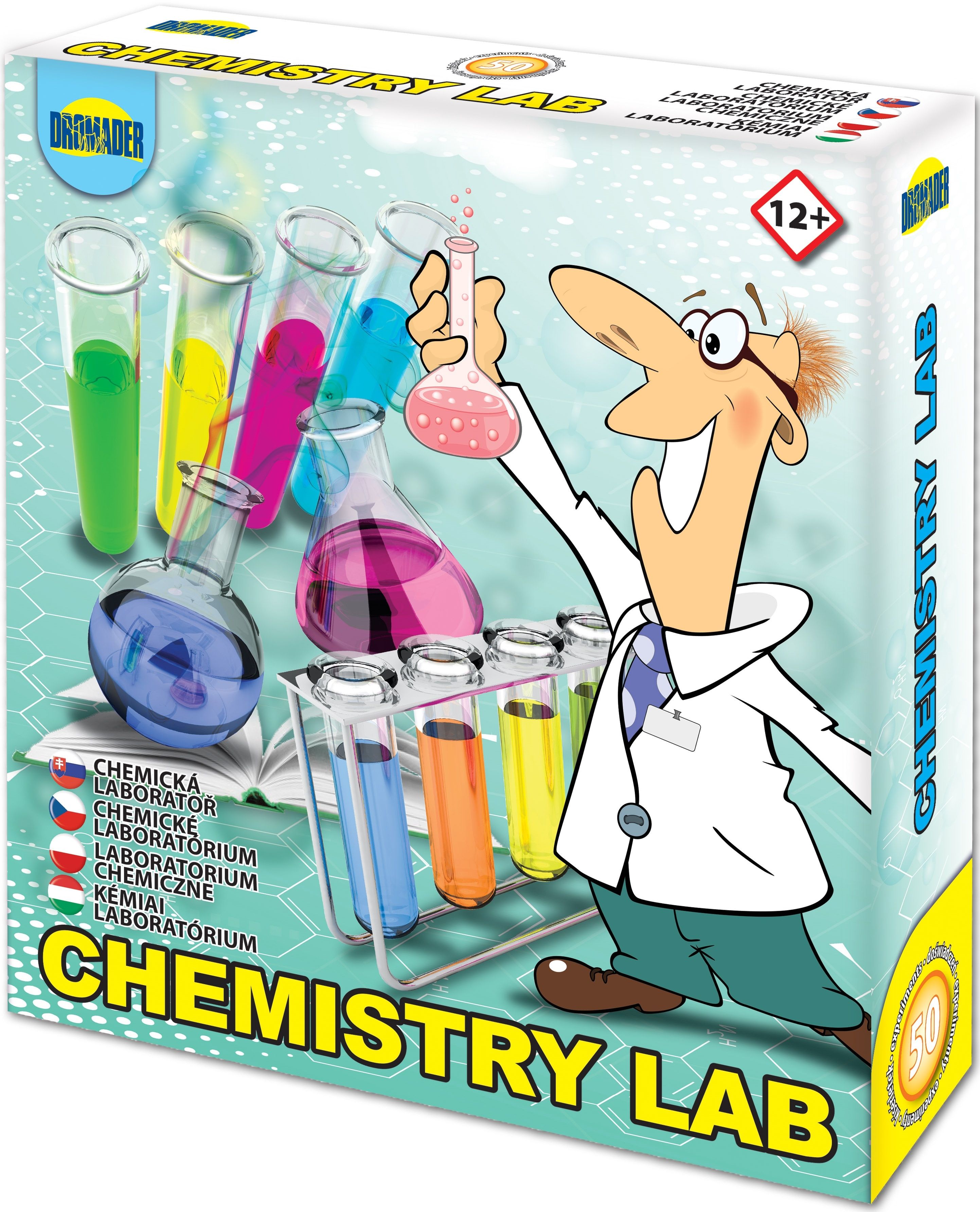 Zestaw doświadczalny DROMADER Chemik 50 doświadczeń 00538