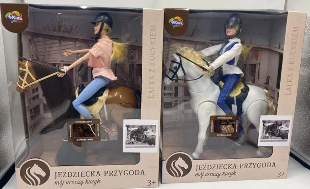 ZESTAW KOŃ Z LALKĄ + LALKA 29CM