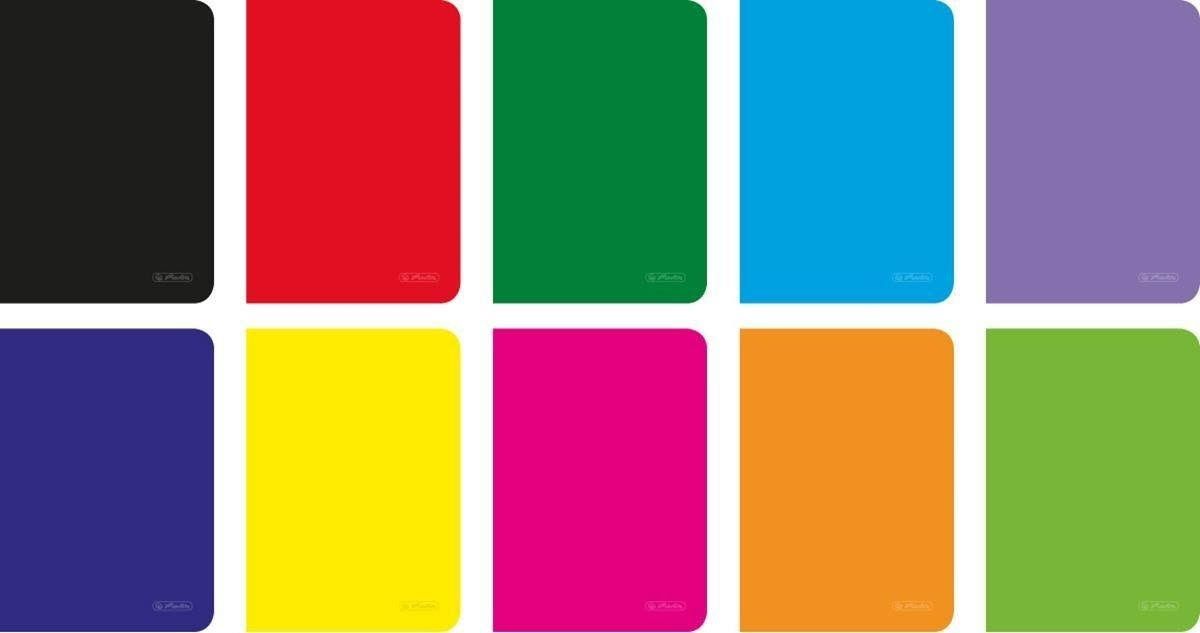 Zeszyt A5 HERLITZ Zeszyt Rainbow 96K w kratkę Mix kolorów