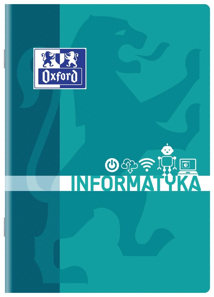 ZESZYT OXFORD INFORMATYKA A5 60 KARTEK KRATKA (mix)