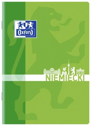 Oxford zeszyt niemiecki a5 60 kartek kratka
