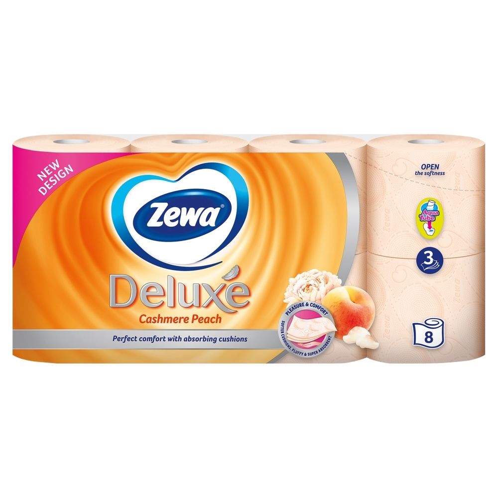 Zewa Deluxe Cashmere Peach Papier toaletowy 8 rolek