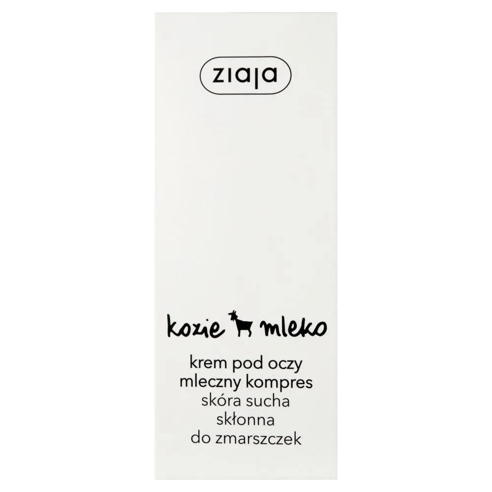 Ziaja Kozie mleko Krem pod oczy mleczny kompres skóra sucha skłonna do zmarszczek 15 ml