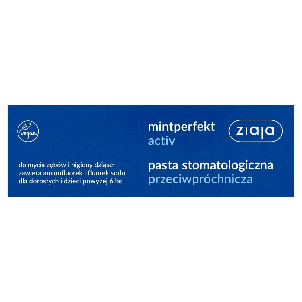 Ziaja Mintperfekt Activ Pasta stomatologiczna przeciwpróchnicza 75 ml