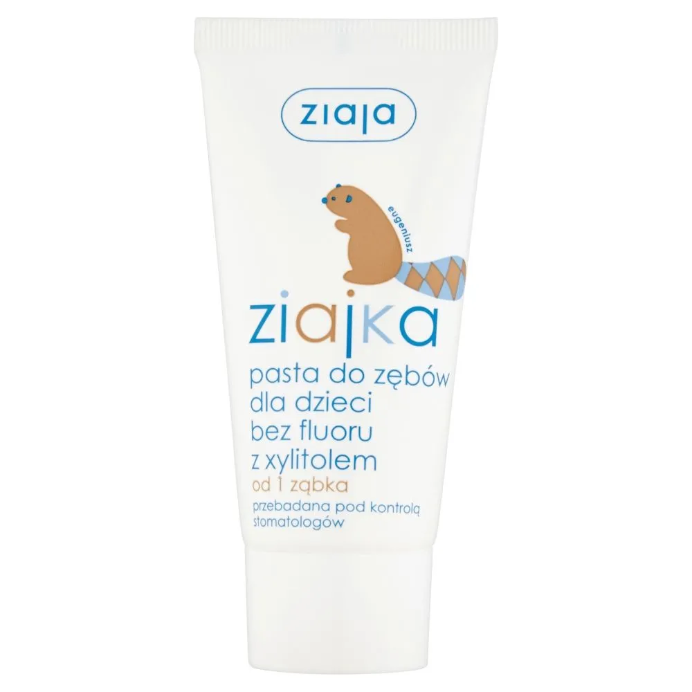 Ziaja Ziajka Pasta do zębów dla dzieci bez fluoru z xylitolem od 1 ząbka 50 ml
