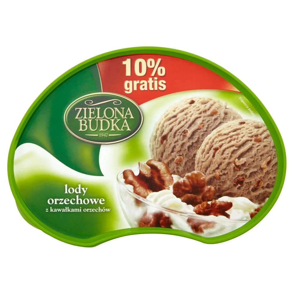 Zielona Budka Lody orzechowe z kawałkami orzechów 1100 ml