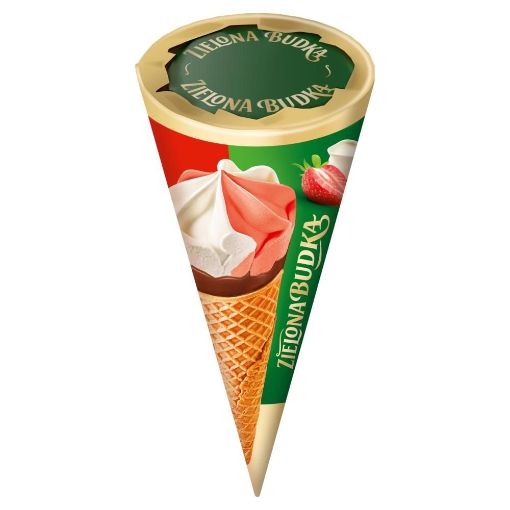 Zielona Budka Lody truskawkowe ze śmietanką 110 ml