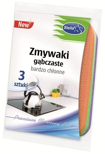 Zmywak STELLA Gąbczaste 3 szt