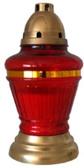 Znicz CANDELA Amfora Czerwony Z-23