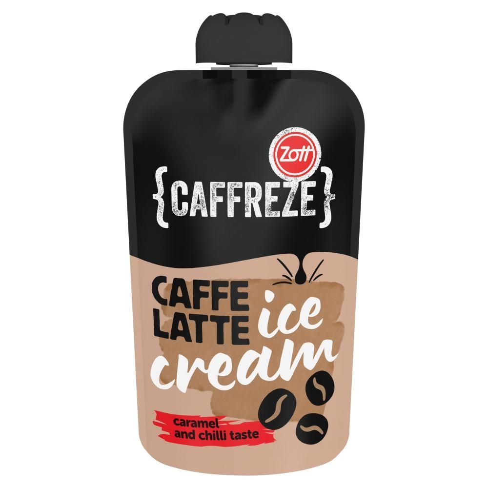 Zott Caffreze Lody mleczne z ekstraktem kawy o smaku karmelu i chili 110 ml