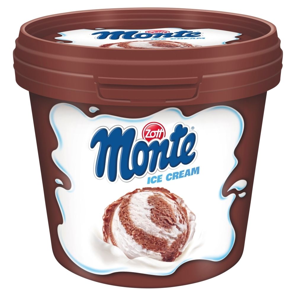 Zott Monte Lody śmietankowe i lody czekoladowo-orzechowe 150 ml