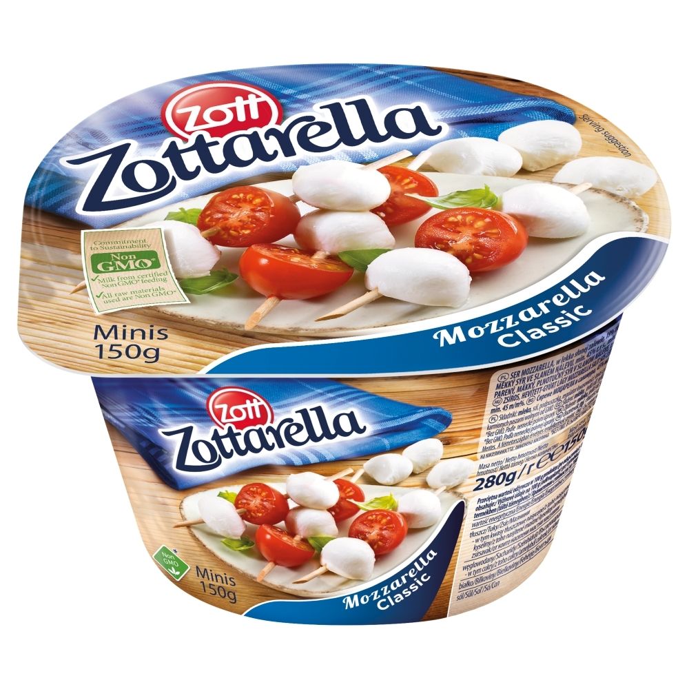 Zott Zottarella Minis Ser Mozzarella Classic 150 g