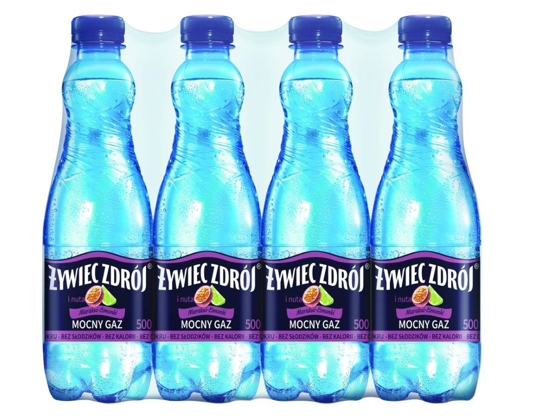 Żywiec Zdrój mocny gaz z nutą marakui i limonki 8 x 0,5 l