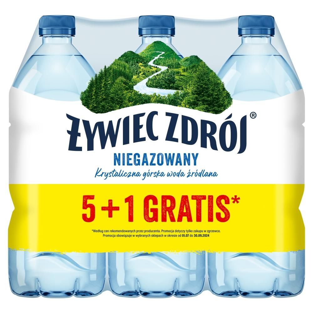 Żywiec Zdrój Niegazowany Woda źródlana 6 x 1 l