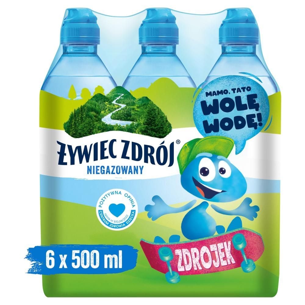 Żywiec Zdrój Zdrojek Niegazowany Woda źródlana 6 x 500 ml